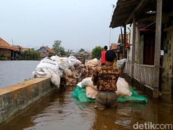 Banjir Rob di Kota Pekalongan Belum Surut, Pengungsi Bertambah