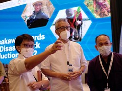 Menlu Retno Marsudi Tinjau Persiapan GPDRR di Nusa Dua Bali