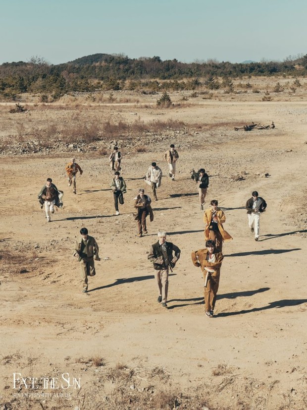 Potret SEVENTEEN dalam foto konsep album Face the Sun versi Path