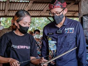 Sandiaga Uno Ingin Kriya-Tarian Topeng Dalang Sumenep Go Internasional
