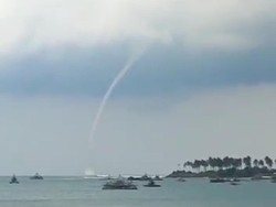 Waterspout Muncul di Perairan Lebak Banten, BMKG Minta Warga Waspada