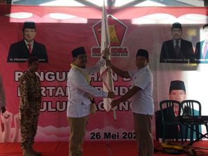 Pengurus Baru Gerindra Tulungagung Dikukuhkan di Pasar Tradisional