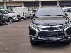 Penampakan Pajero-3 Motor Usai Kecelakaan Maut di Depan Menara Saidah