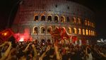 Potret AS Roma Rayakan Juara UEFA Conference League