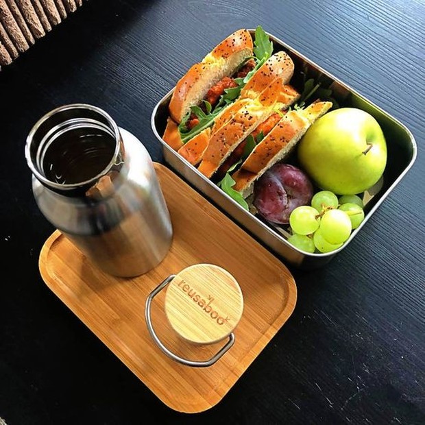 Tempat Makan/Foto: pinterest.com/Just think Eco yuk bawa tempat jajanmu sendiri mulai sekarang