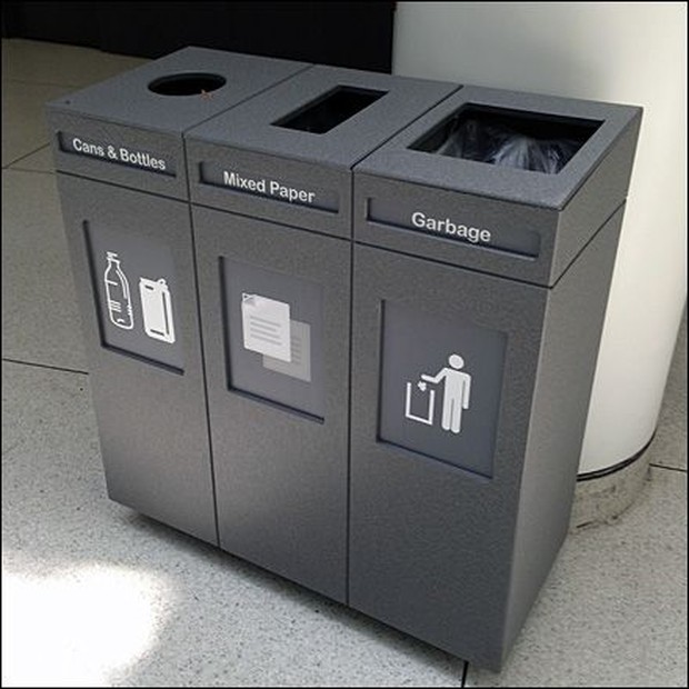 tempat sampah/Foto: pinterest.com/fixture close up store buanglah sampah sesuai dengan jenisnya