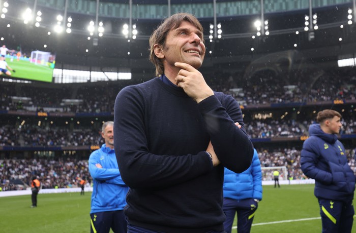 LONDON, ENGLAND - MAY 15: Antonio Conte, head coach of Tottenham Hotspur following the Premier League match between Tottenham Hotspur and Burnley at Tottenham Hotspur Stadium on May 15, 2022 in London, England. (Photo by Tottenham Hotspur FC/Tottenham Hotspur FC via Getty Images)