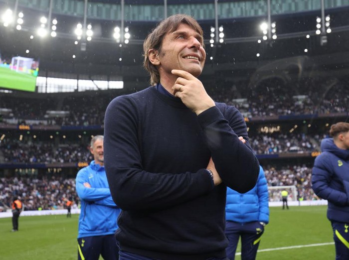 LONDON, ENGLAND - MAY 15: Antonio Conte, head coach of Tottenham Hotspur following the Premier League match between Tottenham Hotspur and Burnley at Tottenham Hotspur Stadium on May 15, 2022 in London, England. (Photo by Tottenham Hotspur FC/Tottenham Hotspur FC via Getty Images)