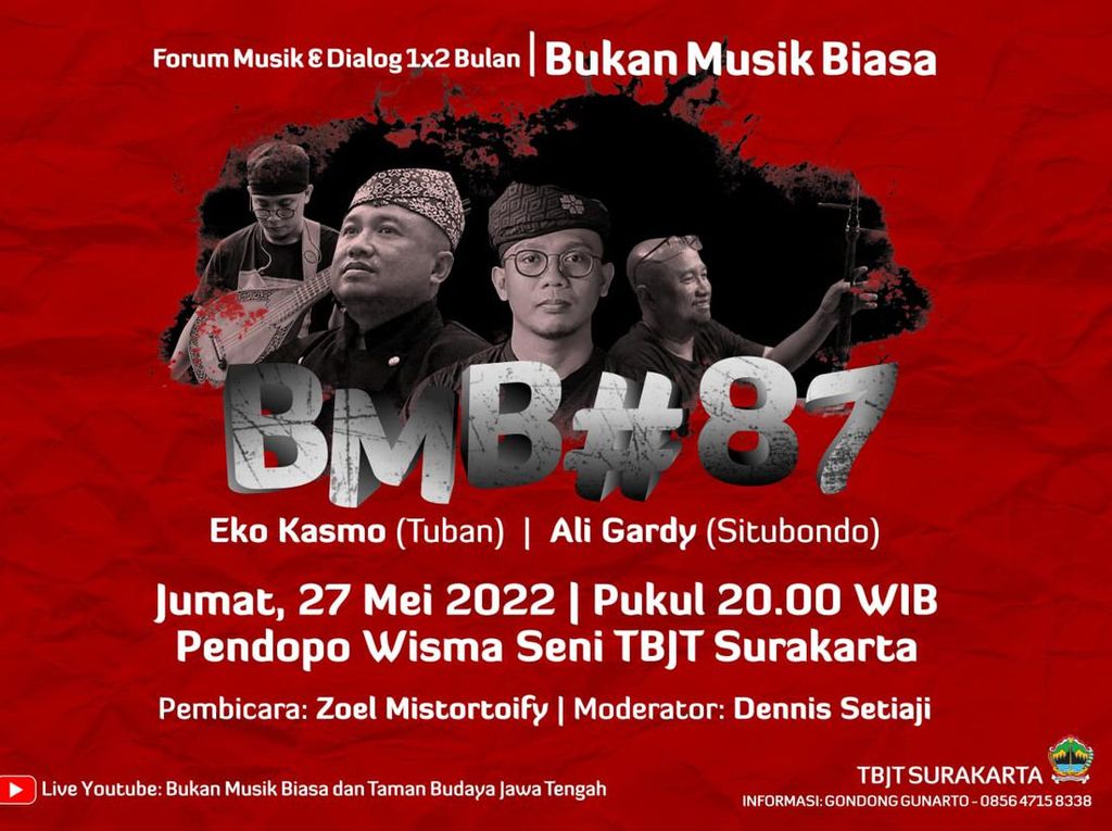 Saksikan! Bukan Musik Biasa Seri 87 di Wisma Seni TBJT Malam Ini Saksikan! Bukan Musik Biasa Seri 87 di Wisma Seni TBJT Malam Ini