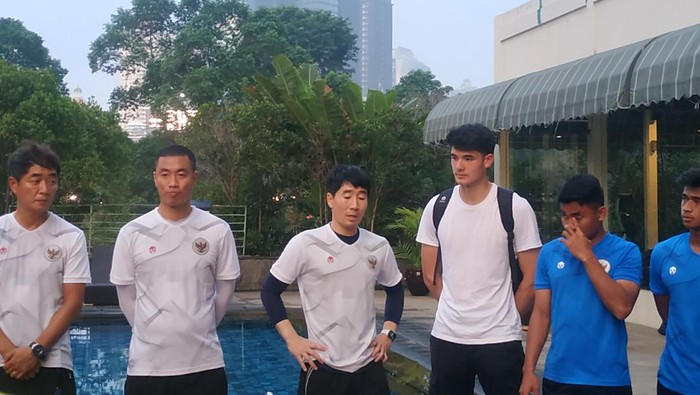 Elkan Baggott sudah nampak dalam latihan perdana Timnas Indonesia di Jakarta, Kamis (26/5/2022). Sebelumnya ia absen saat gelaran SEA Games 2021 di Vietnam.