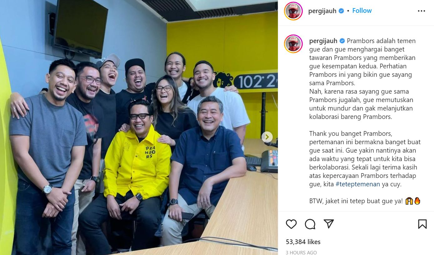 Gofar Hilman mundur dari Prambors