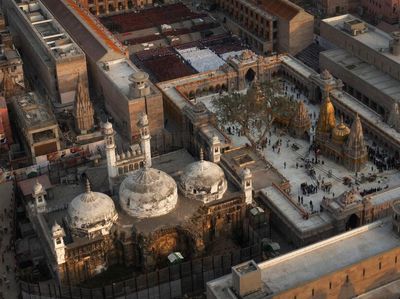 Foto Udara Gyanvapi, Masjid yang Terusik Sengketa Lahan di India