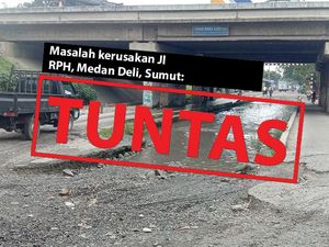 Before-After Perbaikan Jl RPH Medan Deli Mengakhiri Kerusakan Sewindu