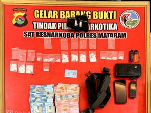 5 Pengguna dan Pengedar Sabu Diringkus Polresta Mataram