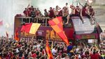 Semarak Fans AS Roma Penuhi Colosseum Rayakan Juara UEFA