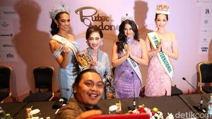 Foto: Pesona 3 Ratu Dunia Jelang Malam Puncak Puteri Indonesia 2022