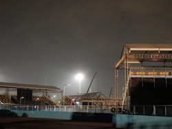 Penampakan Terkini Atap Tribun Formula E yang Roboh Diterjang Angin