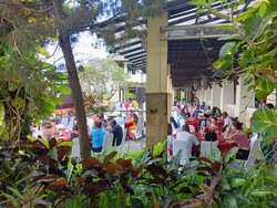 200 Delegasi GPDRR Makan Siang-Menonton Tarian Bali di GWK