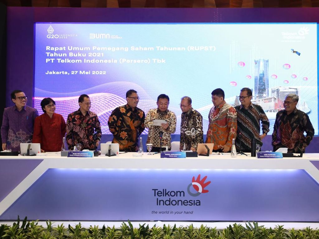 Telkom Sebar Dividen Rp14,86 Triliun di Tahun Buku 2021