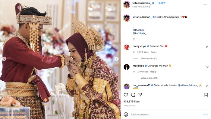 Acara pernikahan Witan Sulaeman
