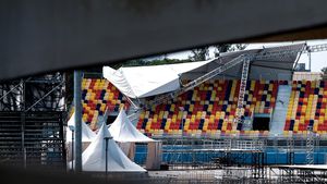 Melihat Kondisi Terkini Atap Roboh di Tribun Formula E Jakarta