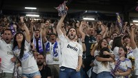 Madrid menjadi juara setelah mengalahkan Liverpool 1-0 di final Liga Champions yang digelar di Stade de France, Minggu (29/5/2022) dini hari WIB. AP Photo/Andrea Comas. 
