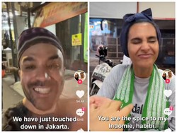 TikToker Dubai Ini Kegirangan Saat Cicip Indomie Abang Adek