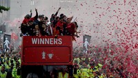 Arak-arakan trofi digelar tepat setelah Liverpool keok dari Real Madrid di final Liga Champions. (Foto: Liverpool FC via Getty Images/John Powell)