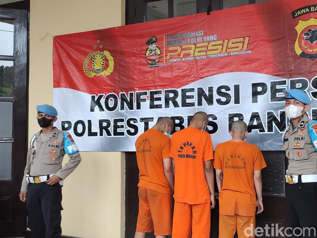 Tusuk Mati Pemuda di Bandung, 3 Pria Ditangkap Polisi