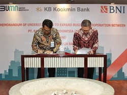 Perluas Bisnis Internasional, BNI-KB Kookmin Bank Tandatangani MoU