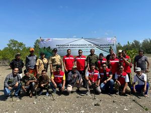 Elnusa Petrofin Gelar Aksi Tanam 500 Mangrove di Belitung Mangrove Park
