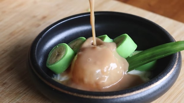 Es Pisang Ijo Karamel