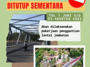 Pengumuman! Jembatan Bunder 1 Gunungkidul Ditutup Mulai Besok