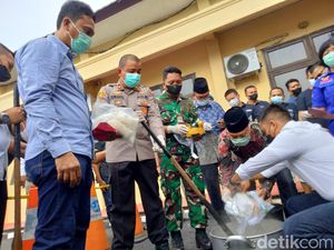 Polres Tanjungbalai Musnahkan Sabu Senilai Rp 4 M