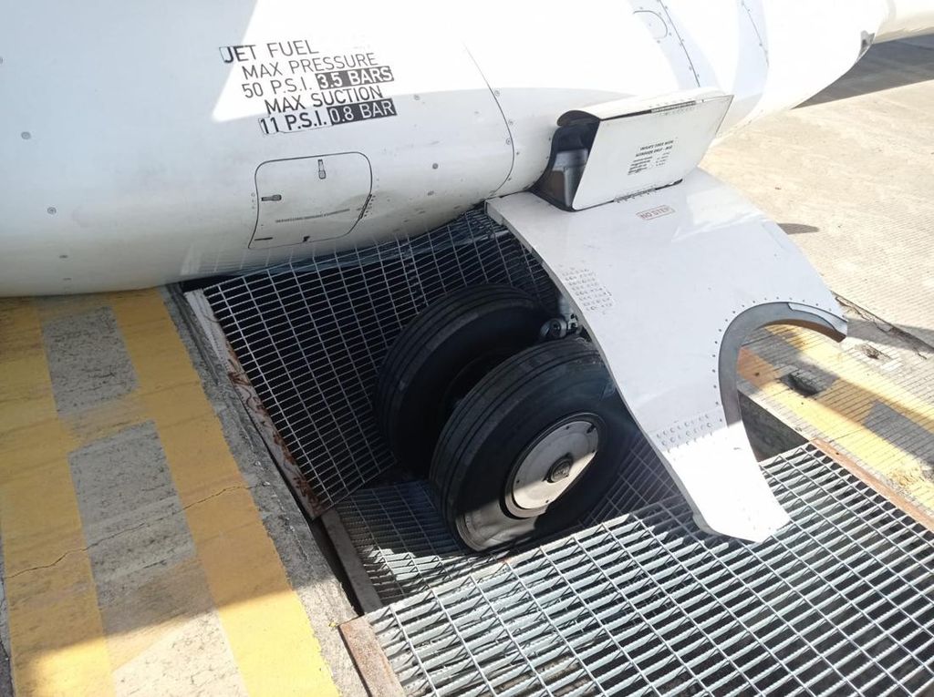 KNKT Selidiki Insiden Terperosoknya Roda Wings Air di Ngurah Rai