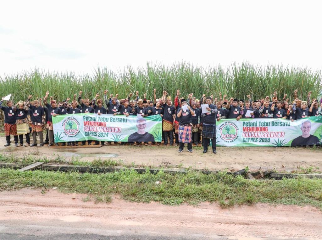 Kumpulan Petani Tebu di Lampung Dukung Ganjar Jadi Capres RI 2024