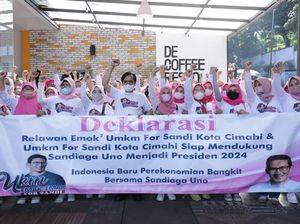 Bareng Emak-emak, Relawan Sandiaga Uno Gelar Pelatihan UMKM di Cimahi