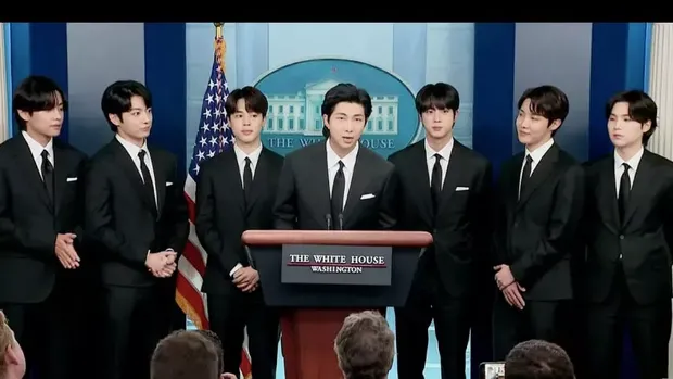 BTS menyampaikan pidato sebelum bertemu presiden Joe Biden