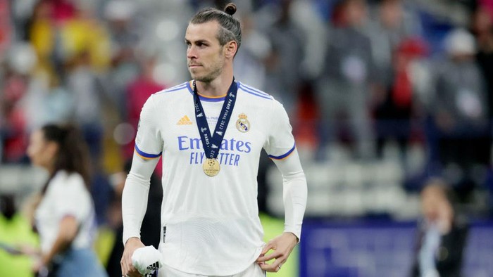 PARIS, FRANCE - MAY 28: Gareth Bale of Real Madrid  during the UEFA Champions League  match between Liverpool v Real Madrid at the Stade de France on May 28, 2022 in Paris France (Photo by David S. Bustamante/Soccrates/Getty Images)