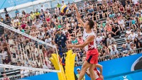 Pada tahun 2017, Ivan Perisic pernah ambil bagian dalam FIVB Beach Volleyball World Tour, yang merupakan sebuah turnamen profesional. Foto: Getty Images/Samo Vidic
