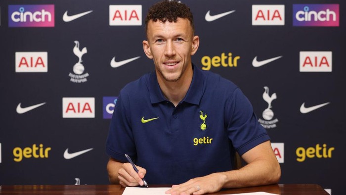 ENFIELD, ENGLAND - MAY 31: New signing Ivan Perisic of Tottenham Hotspur poses following his signing on May 31, 2022 in Enfield, England. (Photo by Tottenham Hotspur FC/Tottenham Hotspur FC via Getty Images)