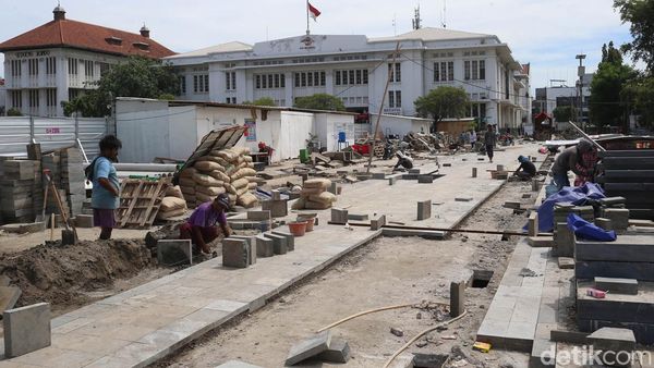 Revitalisasi Trotoar Kota Tua Terus Digeber