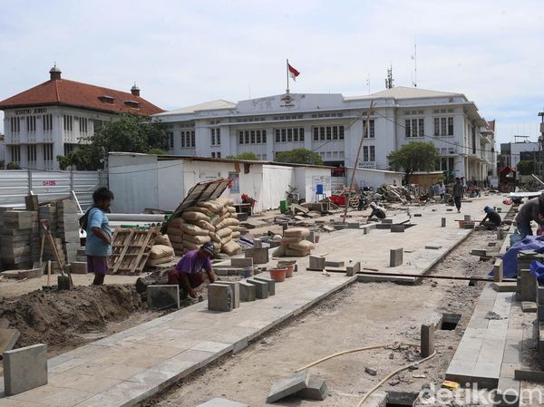 Revitalisasi Trotoar Kota Tua Terus Digeber
