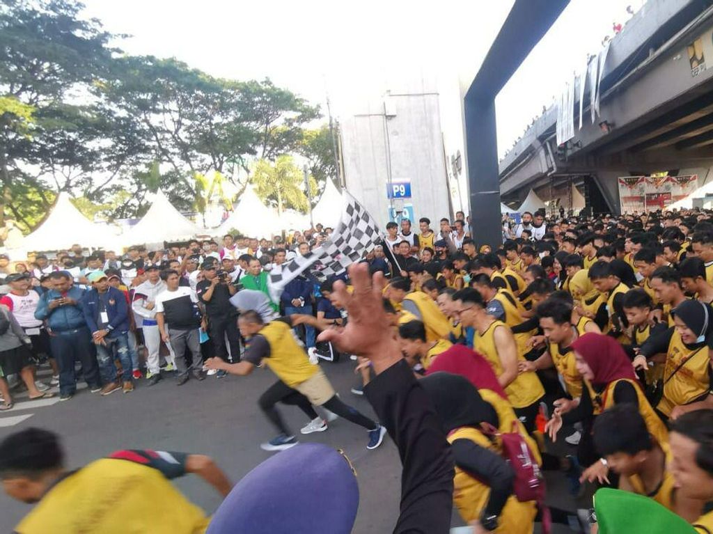 5.500 Orang di Makassar Peringati Hari Lahir Pancasila dengan Lari Maraton