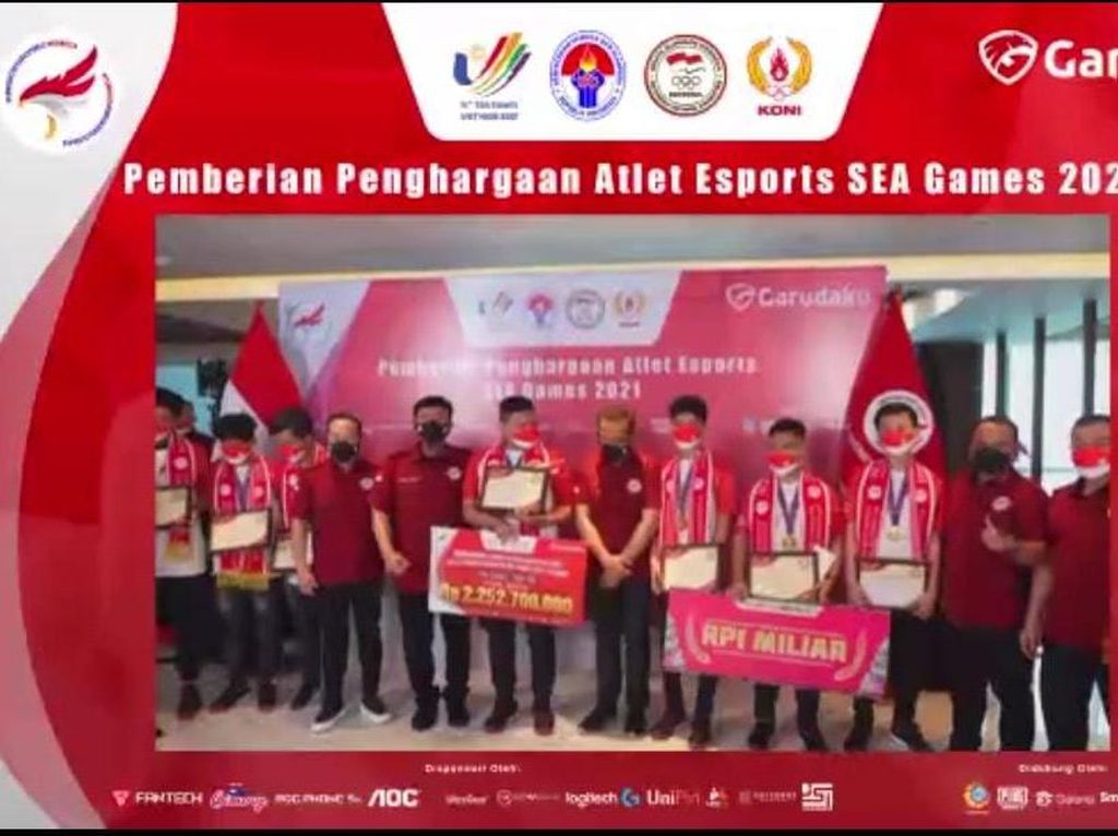 Raih 6 Medali SEA Games, Atlet Esports Indonesia Diguyur Rp 3,8 Miliar