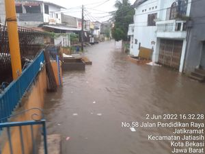 Hujan Deras, 4 Titik di Kota Bekasi Banjir