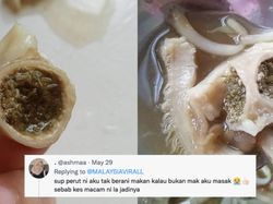 Bau Busuk! Wanita Ini Dapat Bonus Kotoran Sapi Saat Beli Sup Jeroan
