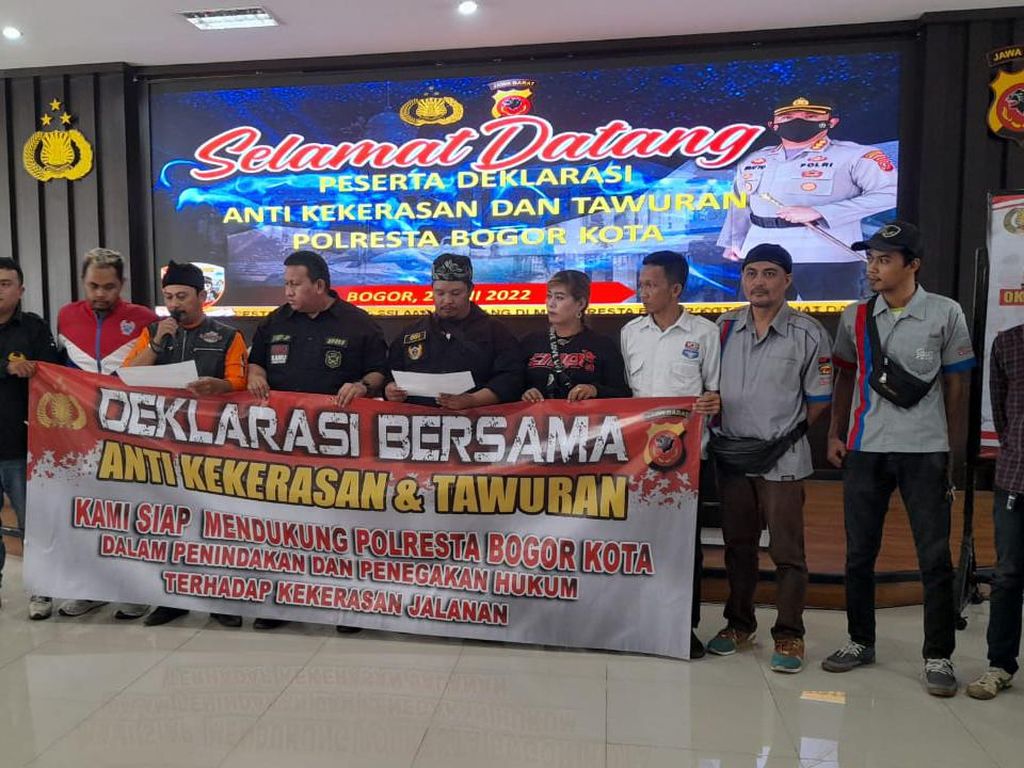 XTC hingga Brigez di Bogor Dukung Polisi Tindak Tegas Geng Motor Pembuat Onar