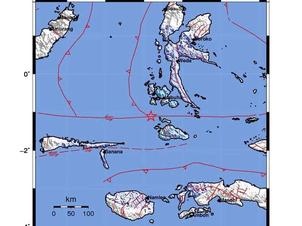 Gempa Bumi M 5,0 Guncang Halmahera Selatan Malut, Tidak Berpotensi Tsunami
