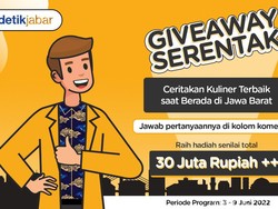 Ceritakan Kuliner di Jabar Bisa Dapat Hadiah Total Rp 30 Juta!